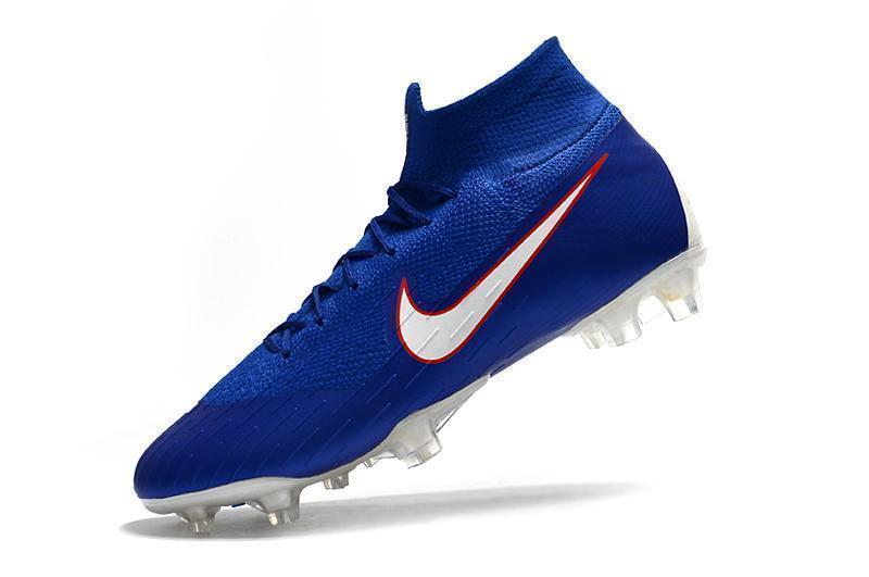 NIKE Mercurial Superfly VI 360 Elite FG Blue White Orange Lining