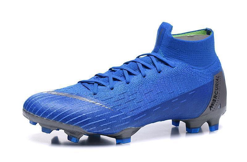 NIKE Mercurial Superfly VI 360 Elite FG Blue W Silver Nike