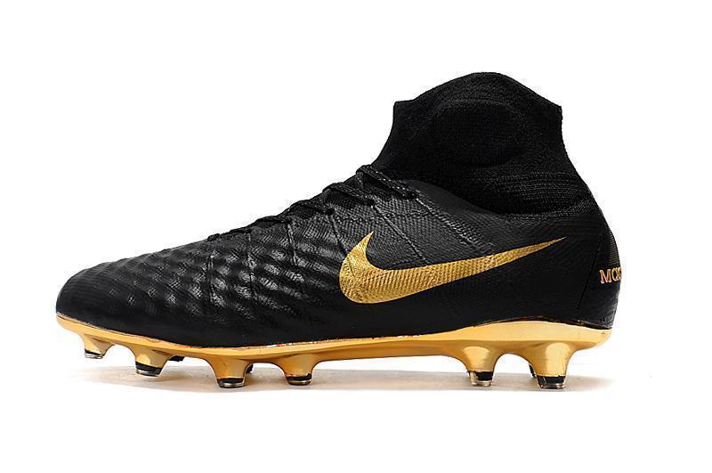 New Nike Magista Obra II Soccer Cleats Shoes Black Gold