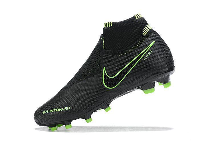 Nike Phantom Vision Elite DF FG Black Green Lining