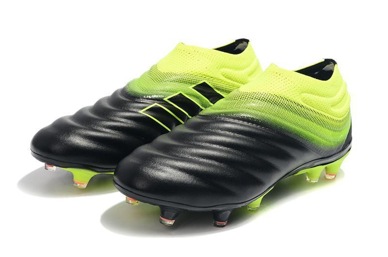 Adidas Copa 19+ FG Soccer Cleats Shoes Black Yellow Green