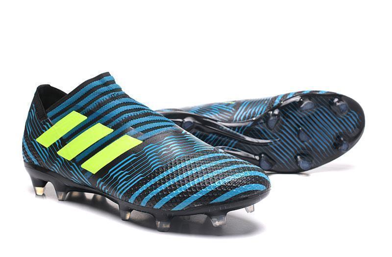 Adidas Nemeziz Messi 17+ 360 Agility FG Soccer Cleats Shoes Black Blue Yellow