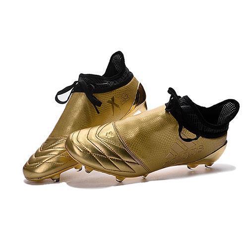 Adidas X 16+ Purechaos FG/AG Soccer Cleats Golden Black