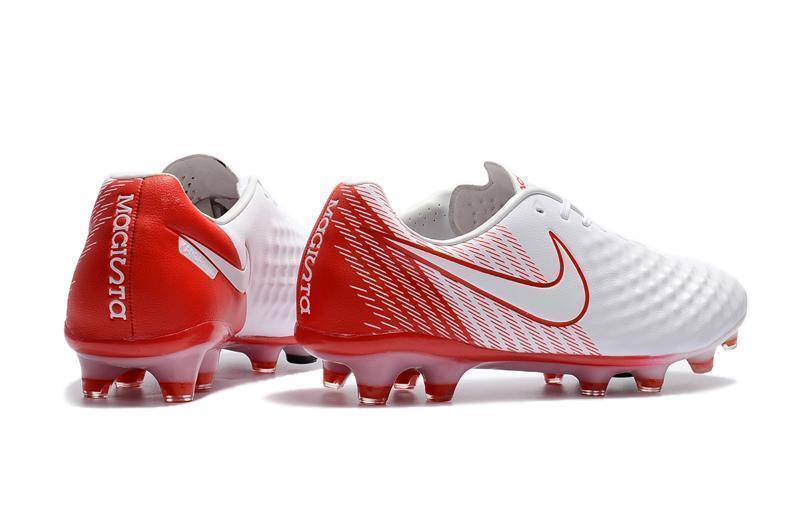 New Nike Magista Obra II FG Soccer Cleats Shoes White Red Stripe