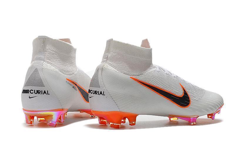 NIKE Mercurial Superfly VI 360 Elite FG White Orange