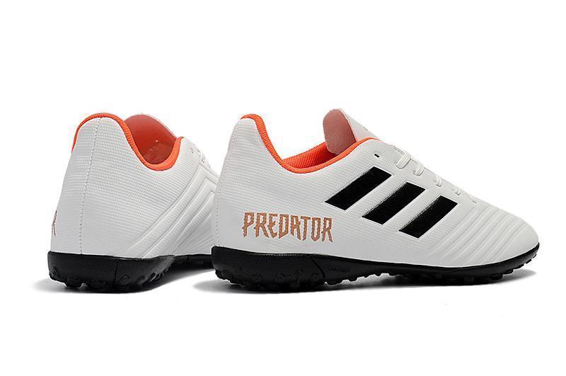 New Adidas Predator 18.4 TF Soccer Cleats Shoes Gray Black Orange