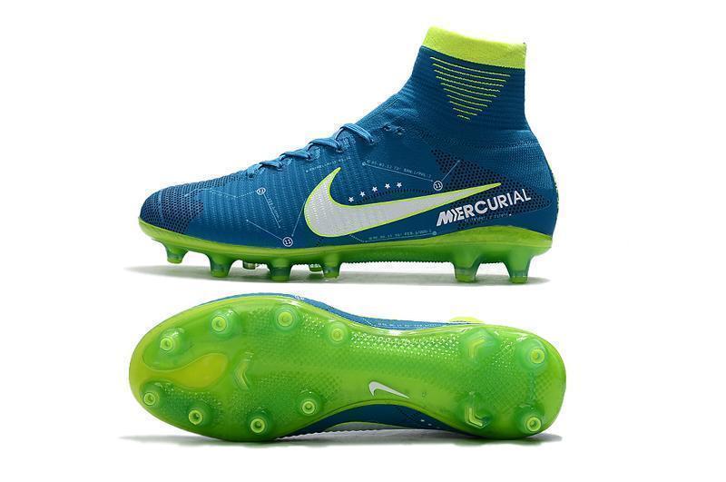 Nike Mercurial Superfly V Neymar AG Soccer Cleats Blue White Volt