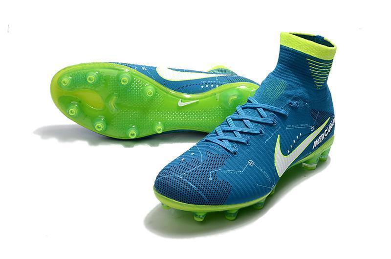 Nike Mercurial Superfly V Neymar AG Soccer Cleats Blue White Volt