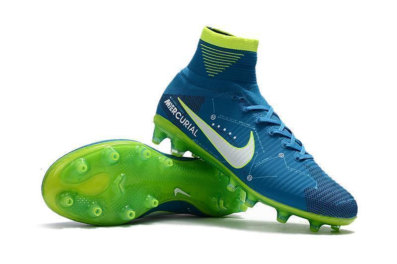 Nike Mercurial Superfly V Neymar AG Soccer Cleats Blue White Volt