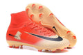 Nike Mercurial Superfly V FG Soccer Cleats Red Yellow Gold