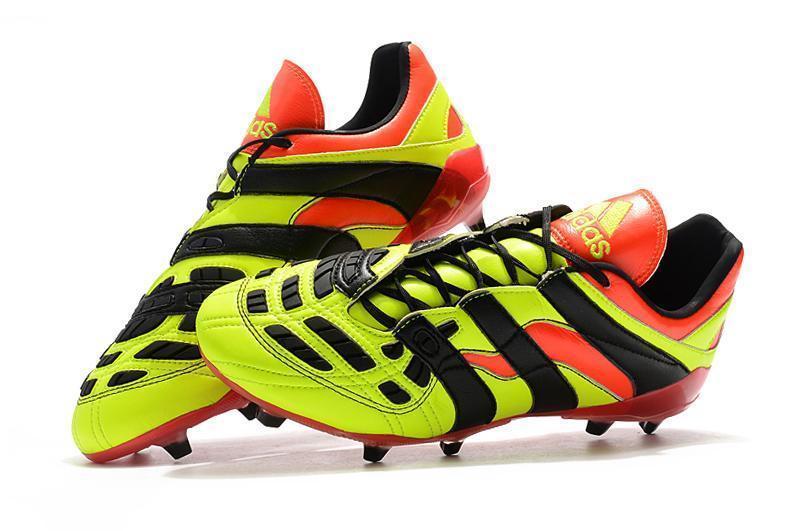 New Adidas Predator Accelerator FG Electricity Soccer Cleats Shoes Green Red Black