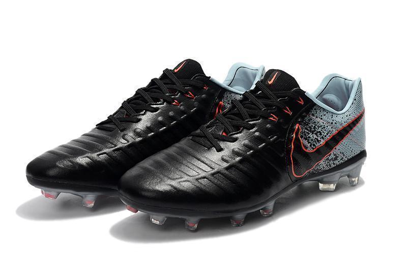 Nike Tiempo Legend VII FG Soccer Cleats Black Light Almory Blue