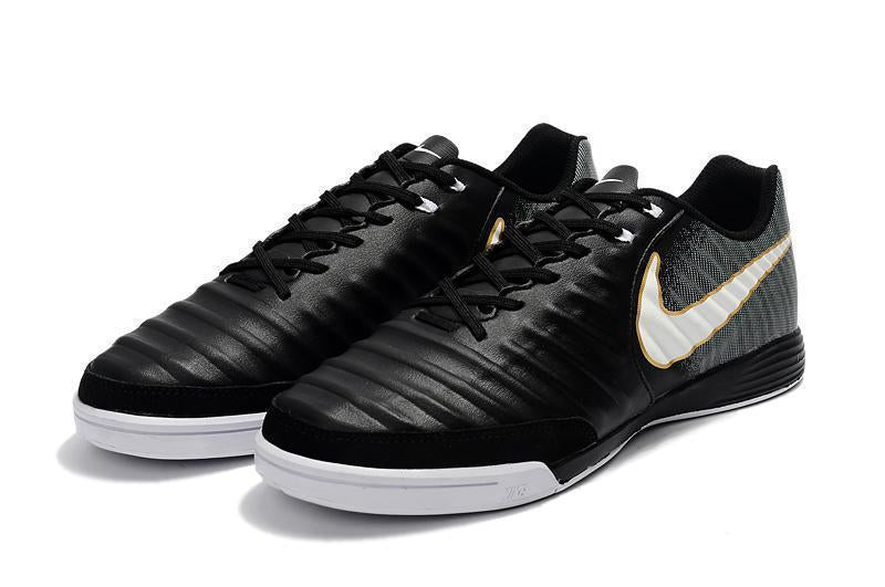 Nike TiempoX Ligera IV IC Indoor Soccer Shoes CY0037 Black/White/Black