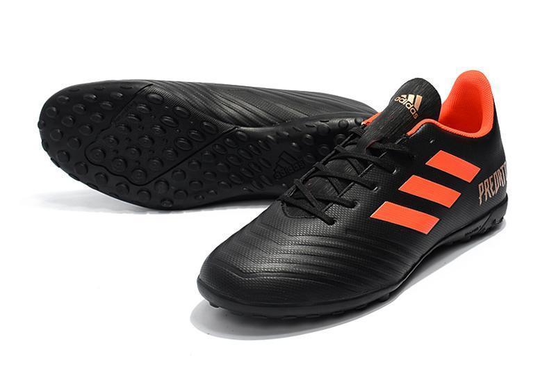 New Adidas Predator TF Soccer Cleats Shoes Black Orange