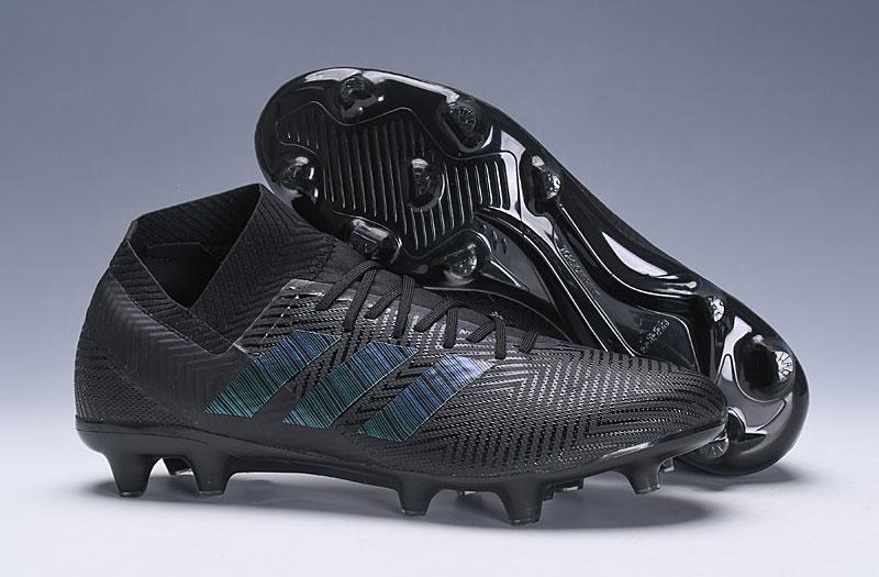 New Adidas Nemeziz Messi 18+ FG Soccer Cleats Shoes All Black