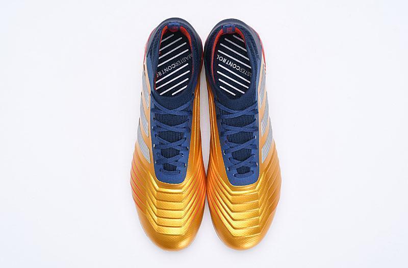 New Adidas Predator 19.1 FG Soccer Cleats Shoes Orange Blue