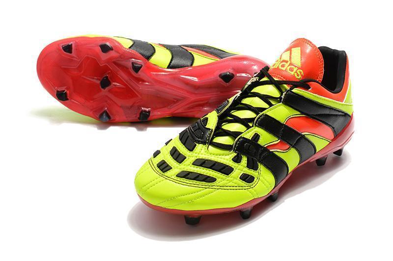 New Adidas Predator Accelerator FG Electricity Soccer Cleats Shoes Green Red Black