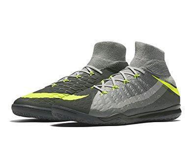 New Nike HypervenomX Proximo II DF IC Soccer Cleats Shoes Black Volt Dark Grey