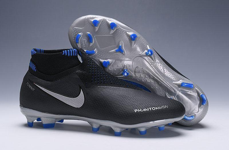 Nike Phantom Vision Elite DF FG Black Silver Blue