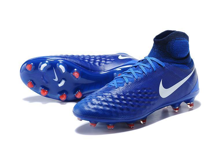 New Nike Magista obra II FG Soccer Cleats Shoes Royal Blue White