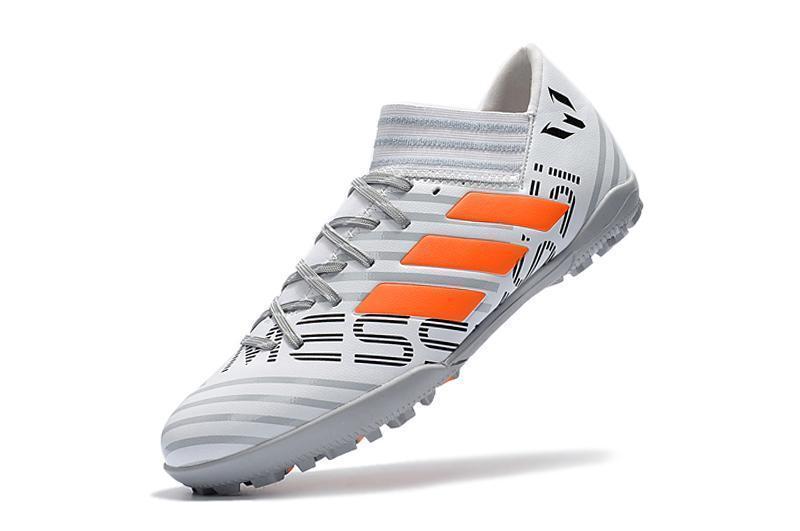 New Adidas Nemeziz series TF Soccer Cleats Shoes White Gray Orange