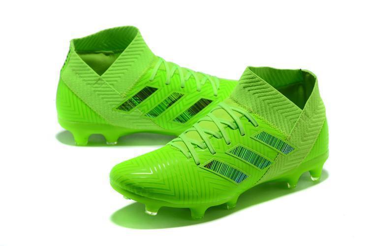 New Adidas Nemeziz 18.1 FG Soccer Cleats Shoes Green Black