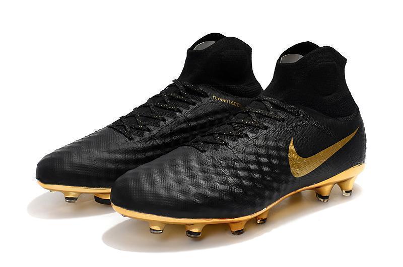 New Nike Magista Obra II Soccer Cleats Shoes Black Gold