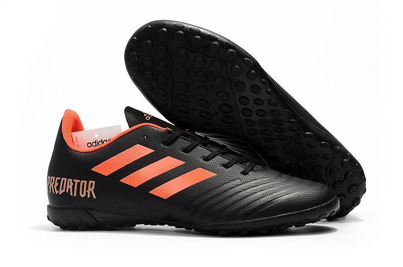 New Adidas Predator TF Soccer Cleats Shoes Black Orange