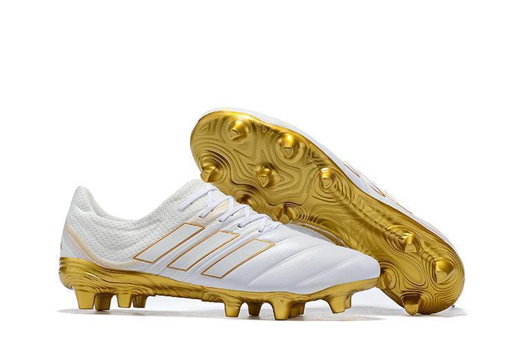 Adidas Copa 19.1 FG Soccer Cleats Shoes White Gold