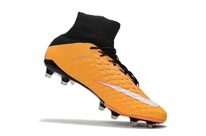 Nike Hypervenom Phantom III DF FG Soccer Cleats Black Laser Orange