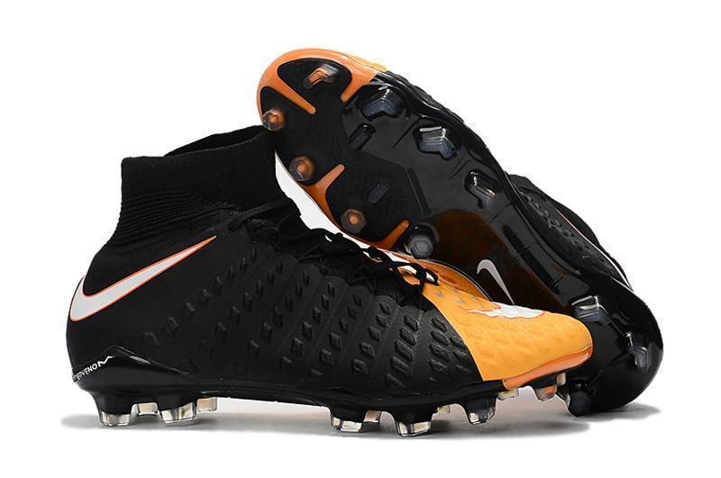 Nike Hypervenom Phantom III DF FG Soccer Cleats Black Laser Orange