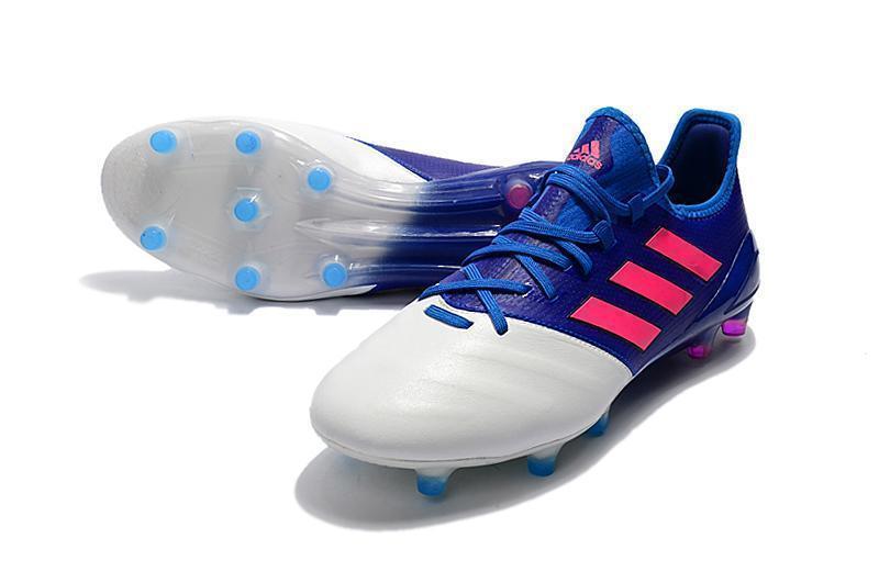 Adidas ACE 17.1 Primeknit Soccer Cleats Blue Pink White