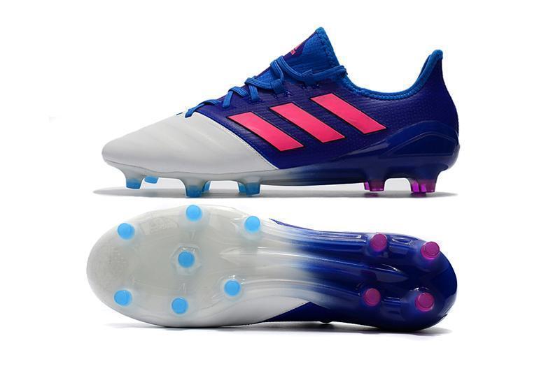 Adidas ACE 17.1 Primeknit Soccer Cleats Blue Pink White