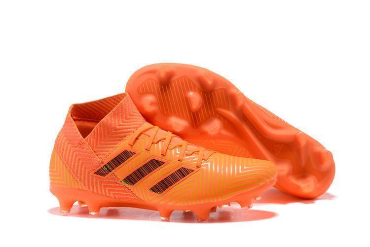 New Adidas Nemeziz 18.1 FG Soccer Cleats Shoes Orange Black