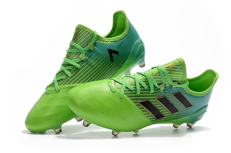 Adidas ACE Series FG Soccer Cleats Shoes Green Blue Black