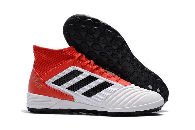 New Adidas Predator TF Primeknit Soccer Cleats Shoes Red White Black