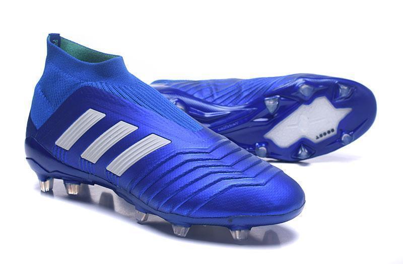 Adidas Predator 18+ FG Soccer Cleats Royal Blue White