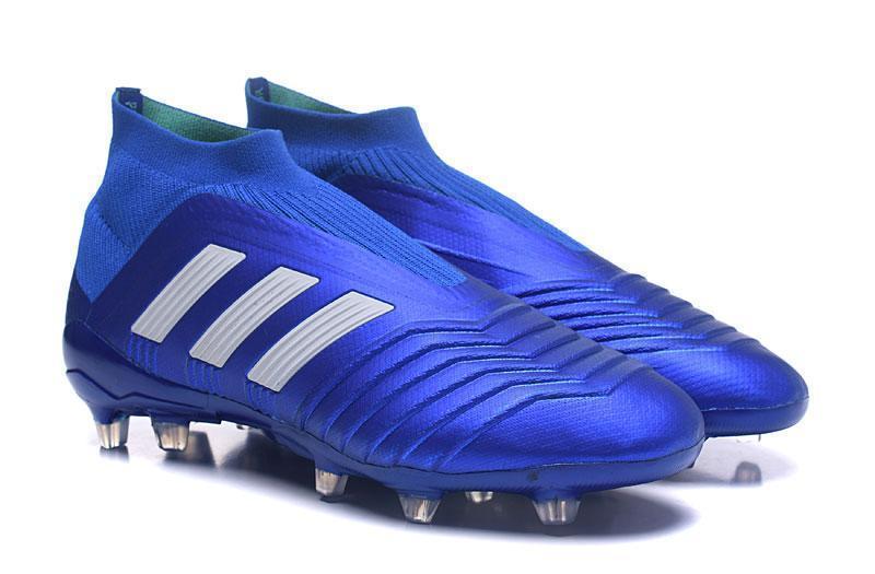 Adidas Predator 18+ FG Soccer Cleats Royal Blue White