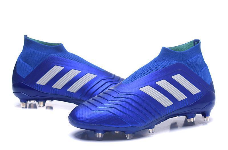 Adidas Predator 18+ FG Soccer Cleats Royal Blue White