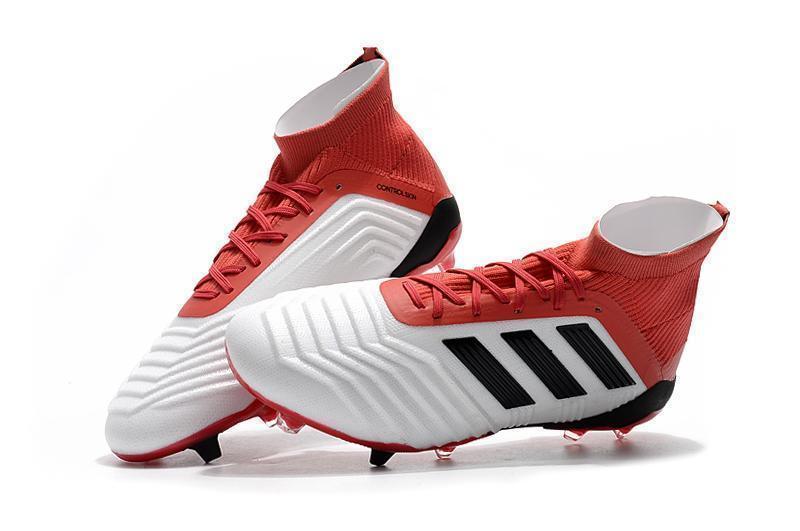 Adidas Predator 18.1 FG Soccer Cleats Red White Black