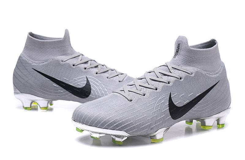 Nike Mercurial Superfly VI Elite FG Silver Black High Cut