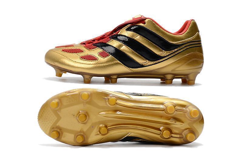 Adidas Predator Precision FG Soccer Cleats Golden Red Black