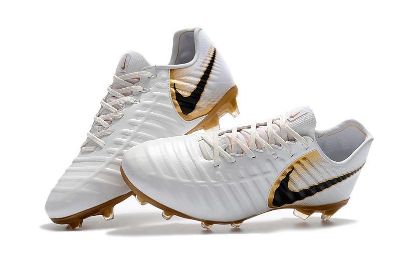 Nike Tiempo Legend VII FG Soccer Cleats White Golden