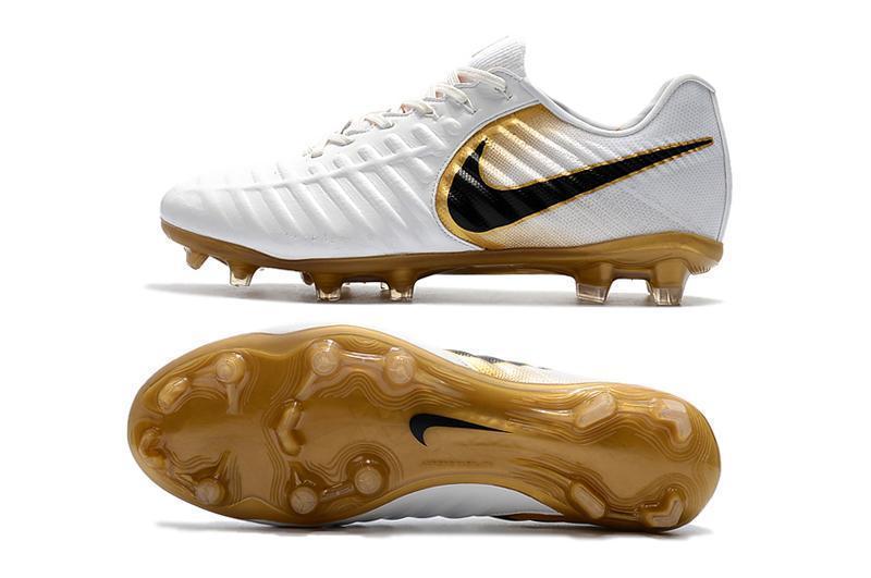 Nike Tiempo Legend VII FG Soccer Cleats White Golden