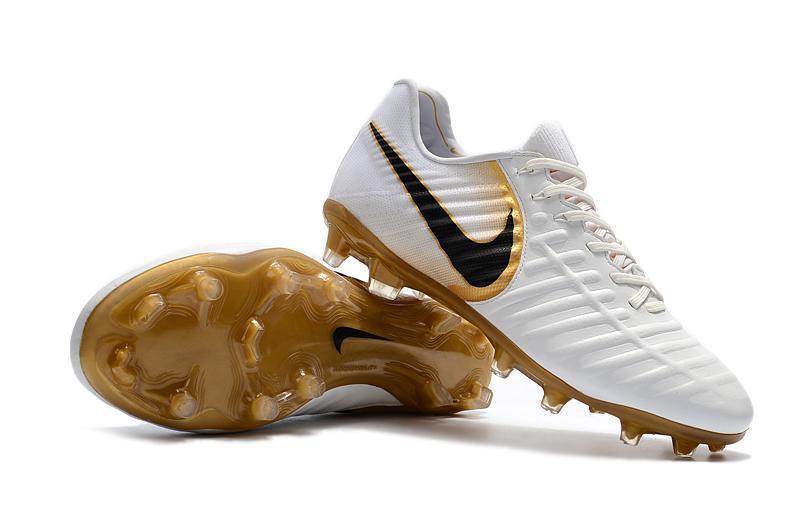 Nike Tiempo Legend VII FG Soccer Cleats White Golden