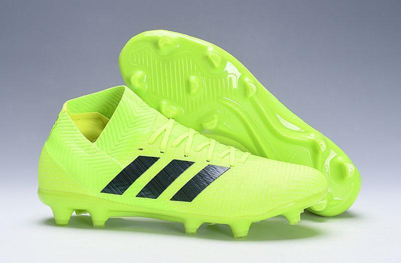 New Adidas Nemeziz Messi 18+ FG Soccer Cleats Shoes Green Black