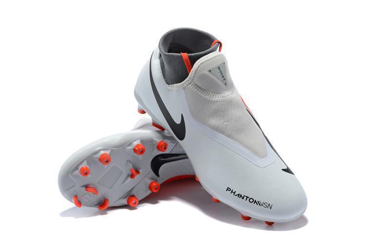 Nike Phantom Vision Elite DF FG Soccer Cleats White Orange Black