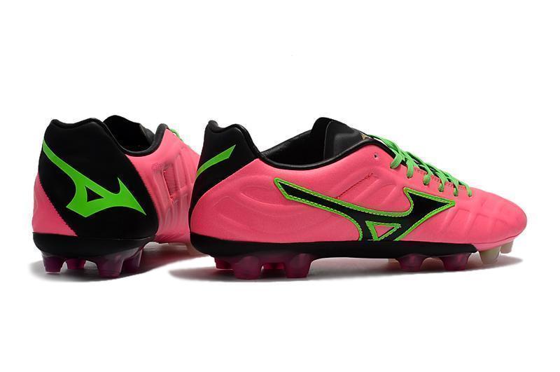 Mizuno Rebula V1 FG Soccer Cleats Pink Black Green