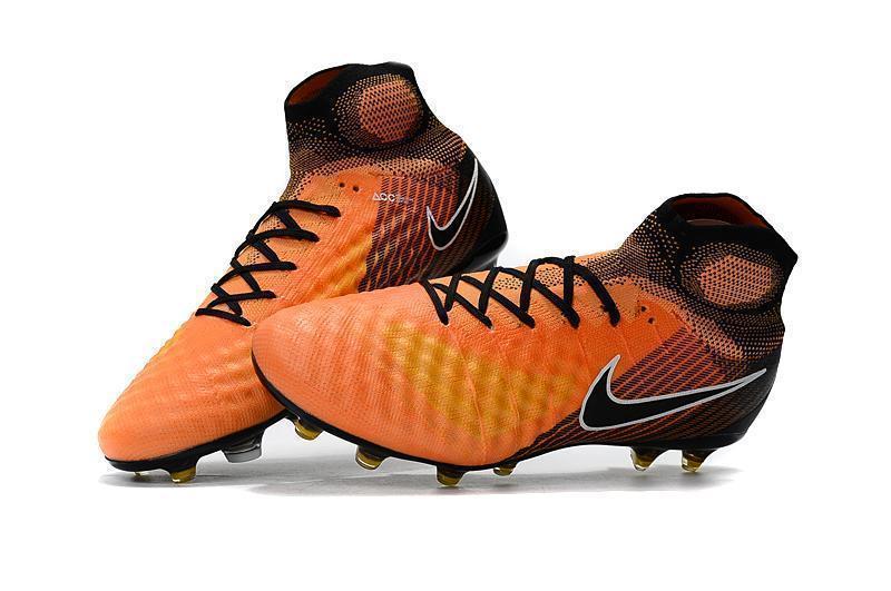 New Nike Magista Obra II FG Soccer Cleats Shoes Orange Black Stripe