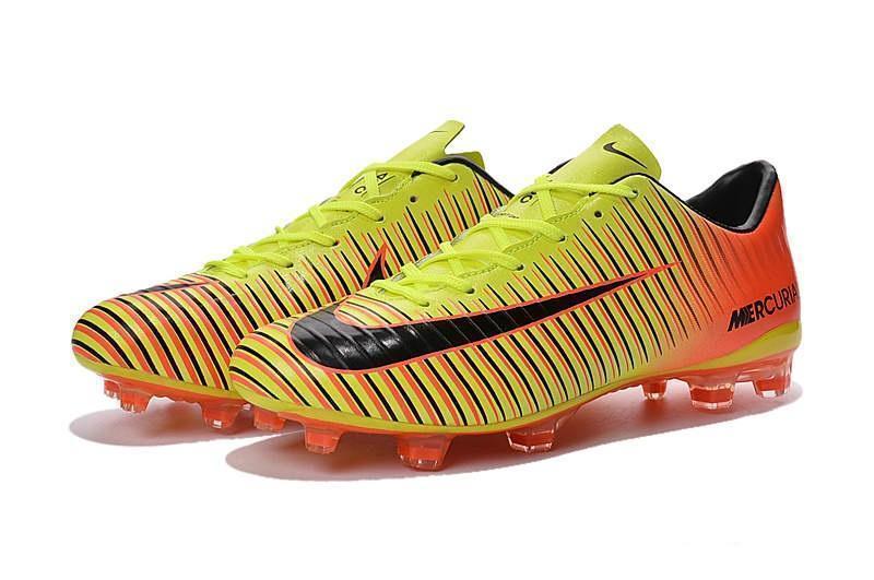 Nike Mercurial Vapor XI FG Soccer Cleats Orange Yellow